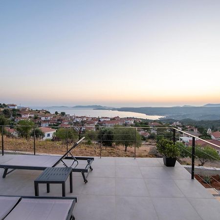Sunset Luxury Villa Akritochori  Luaran gambar