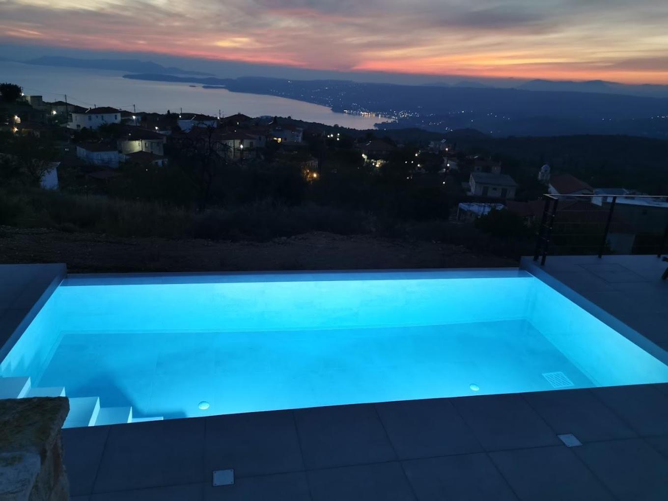Sunset Luxury Villa Akritochori  Luaran gambar