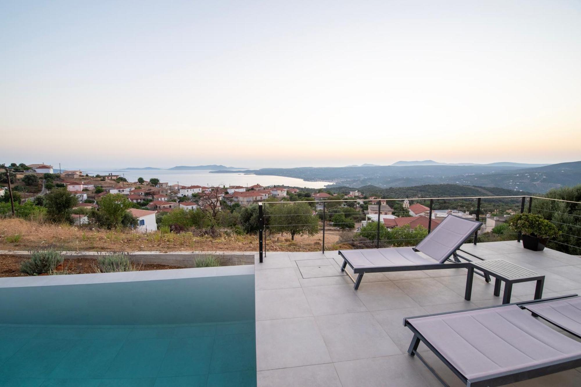 Sunset Luxury Villa Akritochori  Luaran gambar