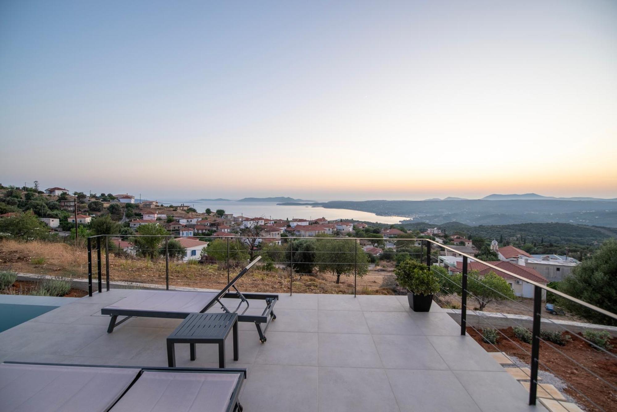 Sunset Luxury Villa Akritochori  Luaran gambar