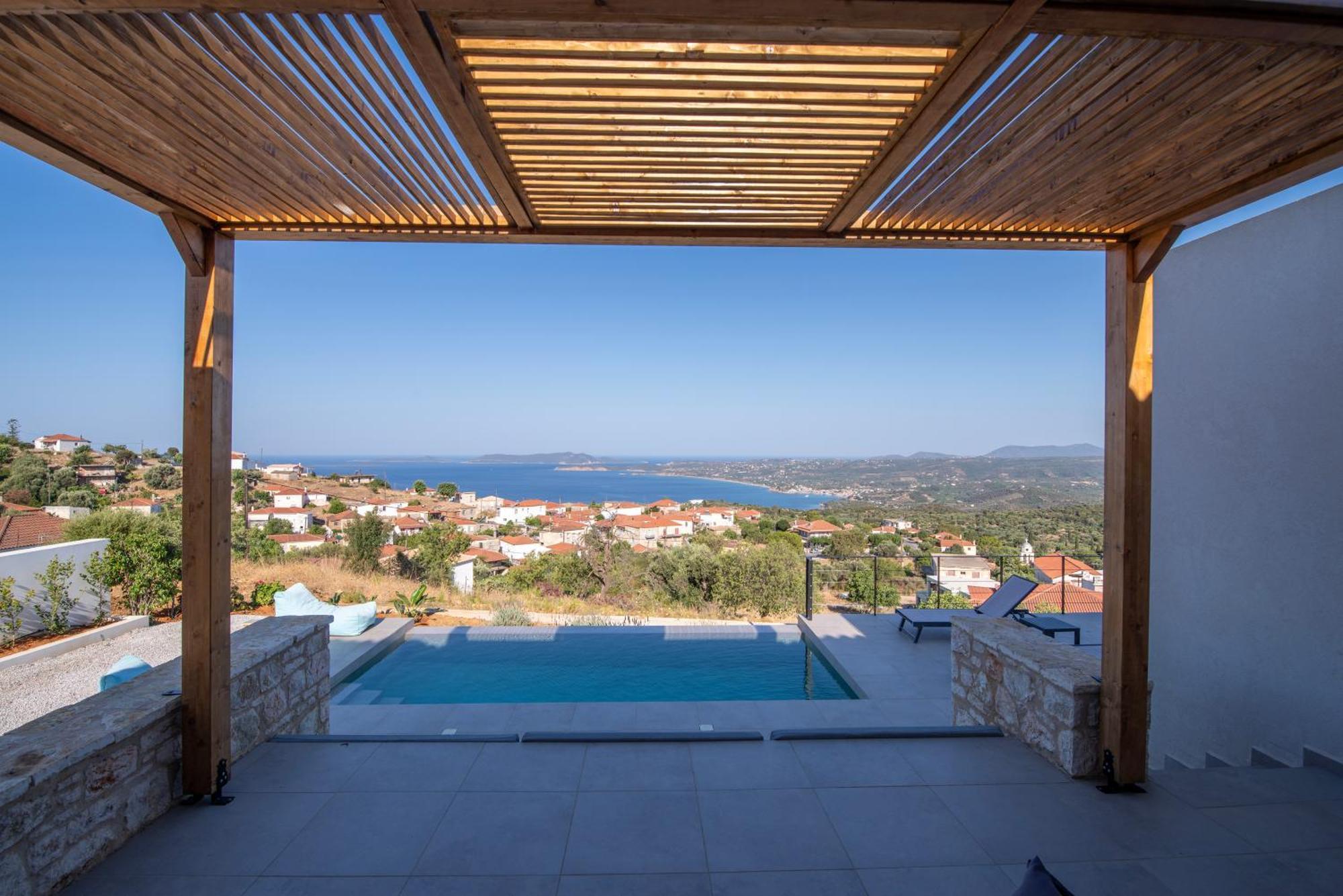 Sunset Luxury Villa Akritochori  Luaran gambar