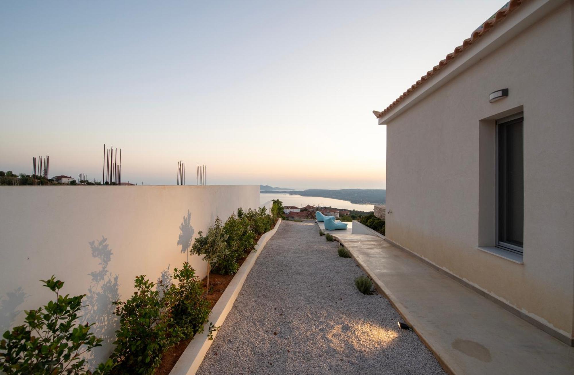 Sunset Luxury Villa Akritochori  Luaran gambar