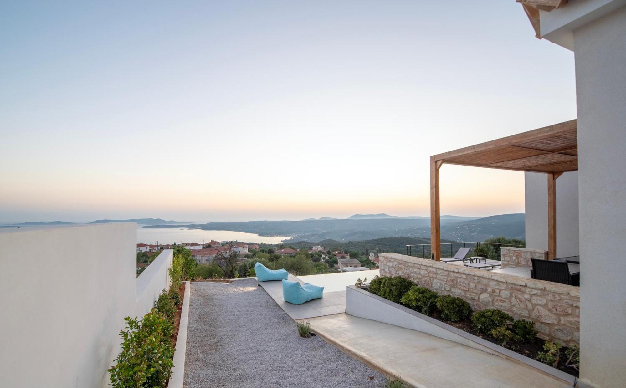 Sunset Luxury Villa Akritochori  Luaran gambar
